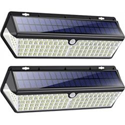 Chollo - HETP Focos Solares 418 LED Pack 2 unidades