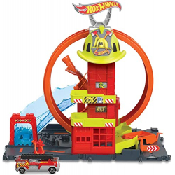 Chollo - Hot Wheels City Estación de Bomberos Superloop | Mattel HKX41