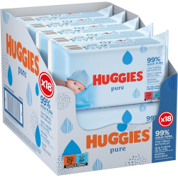 Huggies Pure Toallitas 56 uds (Pack de 18)