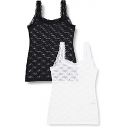 Chollo - Iris & Lilly Women's Lace Vest (Pack de 2) | BELK225M2 Black/White