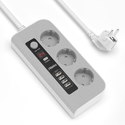 Chollo - J Elektro JC-02 Regleta 3 Tomas &plus; 4 USB