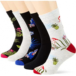 Chollo - Jack & Jones Flower Bird Calcetines Hombre Pack de 5 pares