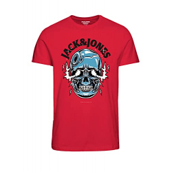 Chollo - Jack & Jones Jorcrown Skull T-Shirt | 12232656 Rococco Red