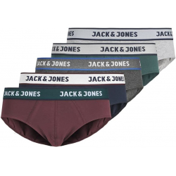 Jack & Jones Solid Briefs 5-Pack | 12175102_908942