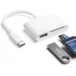 Chollo - JSAUX 3-in-1 USB-C MicroSD Card Reader &vert; CD0051WH