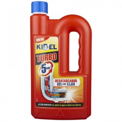 Chollo - Kidel gel desatascador con lejía para tuberías, fregaderos, lavabo, WC, bañera