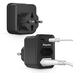 Kinglink Enchufe Multiple 4 en 1 USB (Pack de 2)