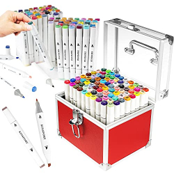 Chollo - KINSPORY Rotuladores Doble Punta Magic Box 80 unidades