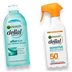 Chollo - Kit de Protecci&oacute;n Solar Garnier Delial para adultos&colon; Pistola Sensitive Advanced IP50&plus; &lpar;300ml&rpar; &plus; After Sun &lpar;400ml&rpar; &plus; Neceser