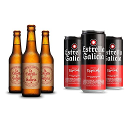 Chollo - La Estrella de Galicia Botella 33cl + Estrella de Galicia Especial Lata 33cl (Pack Combinado de 48)