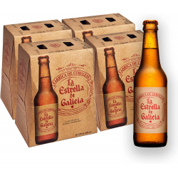 La Estrella de Galicia Botella 33cl (Pack de 24)
