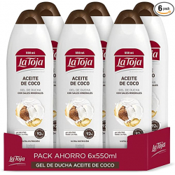 Chollo - La Toja Gel de Ducha Aceite de Coco 550ml (Pack de 6 )