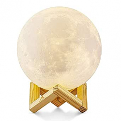 Chollo - L&aacute;mpara de Noche Luna 3D Aled Light 15cm