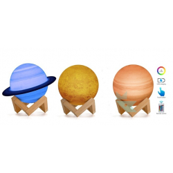 Chollo - L&aacute;mparas 3D Cuerpos celestes  AmzJupwm 15 cm