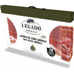 Chollo - Legado Ibérico Jamón de Cebo Ibérico 50% Ibérico 60g (Pack de 15)