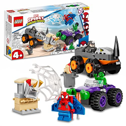 Chollo - LEGO Marvel Spidey and His Amazing Friends Camiones de Combate de Hulk y Rino | 10782