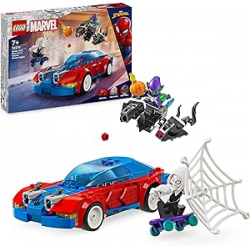 Chollo - LEGO Marvel Coche de Carreras de Spider-Man y Duende Verde Venomizado | 76279