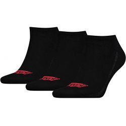 Levi's 168sf Low Cut Batwing Logo Socks 3pk | 903050001 Jet Black 884