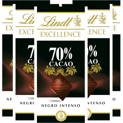 Chollo - Lindt Excellence 70% Cacao Tableta 100g (Pack de 5)