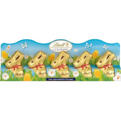 Lindt Gold Bunny Mini Chocolate con Leche 10g 5-Pack