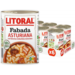LITORAL Fabada Asturiana 420g (Pack de 6)