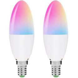 Chollo - LOHAS-LED Smart Lamp Candle Bulb Pack 2x Bombillas LED E14 RGB WiFi
