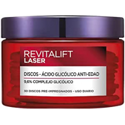 Chollo - L'Or&eacute;al Paris Revitalift L&aacute;ser &Aacute;cido Glic&oacute;lico Anti-Edad 30 discos