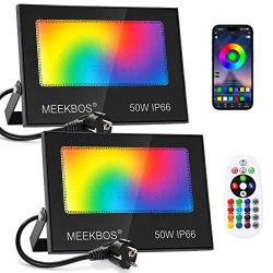 Chollo - MEEKBOS Foco LED RGB 50W (Pack de 2) | CHX-FL-A-50W