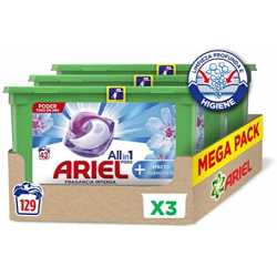Chollo - Megapack 3x Ariel All in 1 Pods Oxi Detergente concentrado &lpar;129 lavados&rpar;