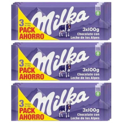 Chollo - Milka Leche 100g (Pack de 9)