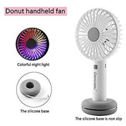 Chollo - Mini Ventilador USB Recargable Grencareu T9 Donut LED