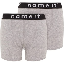 Chollo - NAME IT Kids Boxer Shorts 2-Pack | 13163615_GreyMelange