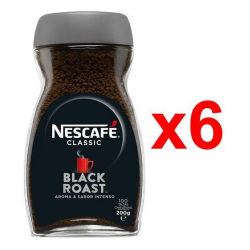 Chollo - Nescafé Classic Black Roast Café soluble Pack 6x 200g