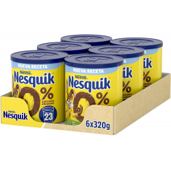 Nesquik 0% Azúcares 320g (Pack de 6)