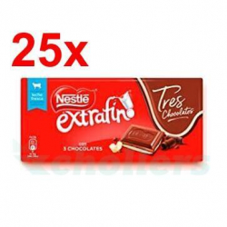 Chollo - Nestlé Extrafino Tres Chocolates 120g (Pack de 25)