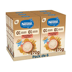 Chollo - Nestlé Papilla 0%0% Multicereales y Galleta 270g (Pack de 6)