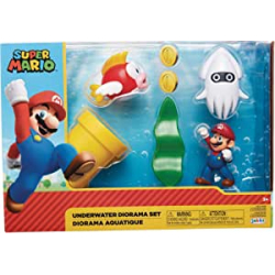 Chollo - Super Mario Underwater Diorama Set | JAKKS Pacific 400164