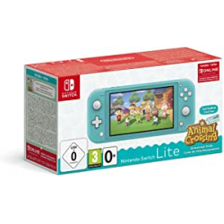 Chollo - Nintendo Switch Lite Turquesa &plus; Animal Crossing New Horizons &plus; 3 meses Nintendo Shop Online