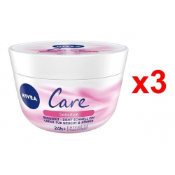 Chollo - Nivea Care Sensitive Crema Hidratante Cara y Cuerpo 200ml (Pack de 3)