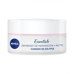 Chollo - Nivea crema hidratante facial de D&iacute;a Nutritiva con protecci&oacute;n solar FP15 para Piel Seca 50 ml
