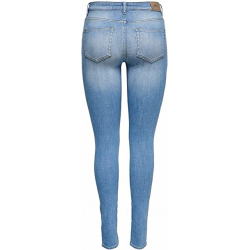 Chollo - Only Anne K Life Mid Waist Skinny AGI 751 Light Blue Denim &vert; 15230030
