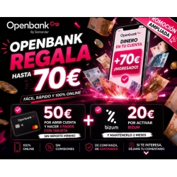 OPENBANK REGALA 70 EUROS