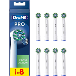 Oral-B Pro CrossAction White Cabezales de Recambio (Pack de 8)