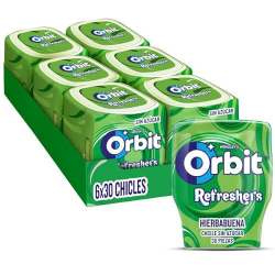 Orbit Refreshers Hierbabuena Bote 67g 30 piezas (Pack de 6)