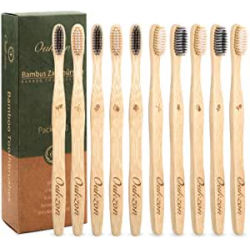 Chollo - Oukzon Cepillos de bamb&uacute; Pack 10x