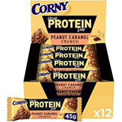 Chollo - Corny Your Protein Bar Cacahuetes y Caramelo 45g (Pack de 12)
