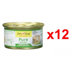Chollo - Pack 12 Latas GimDog Pure Delight Comida húmeda Perros (12x85g)