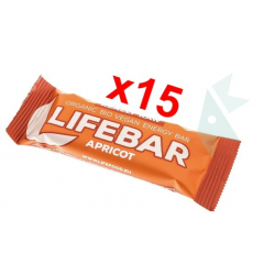 Pack 15 Barritas Lifebar albaricoque bio (15x47g)