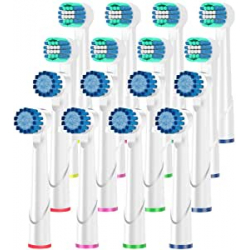 Chollo - Qlebao Cabezales de Recambio para Oral-B &lpar;Pack de 16&rpar;