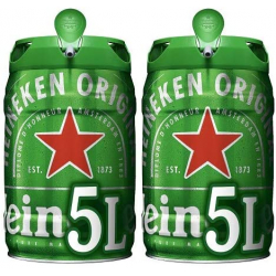 Chollo - Pack 2 Barriles de Cerveza Heineken (2x5L)